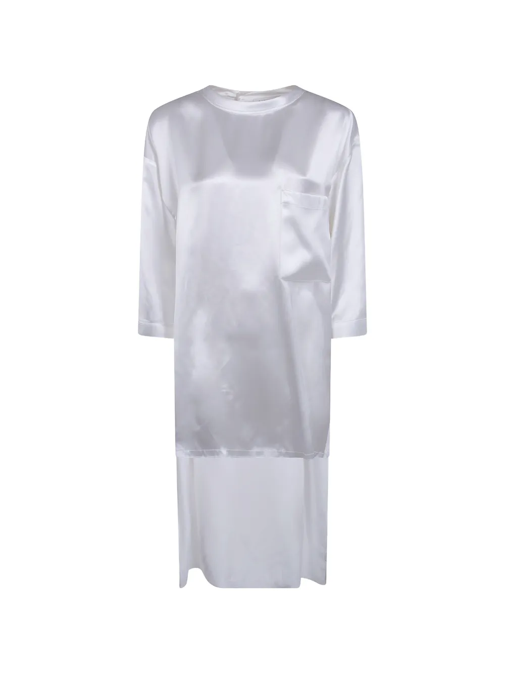 DARKPARK chest-pocket longline T-shirt - Bianco