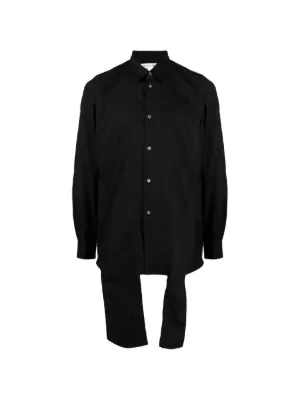 Comme Des Garçons Homme Plus アシンメトリーシャツ | ブラック