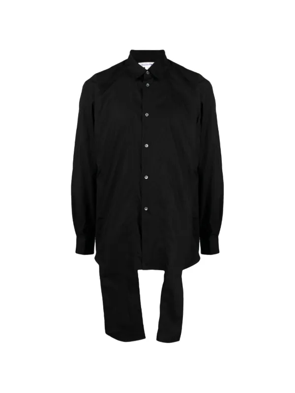 Comme Des Garçons Homme Plus アシンメトリー シャツ | ブラック