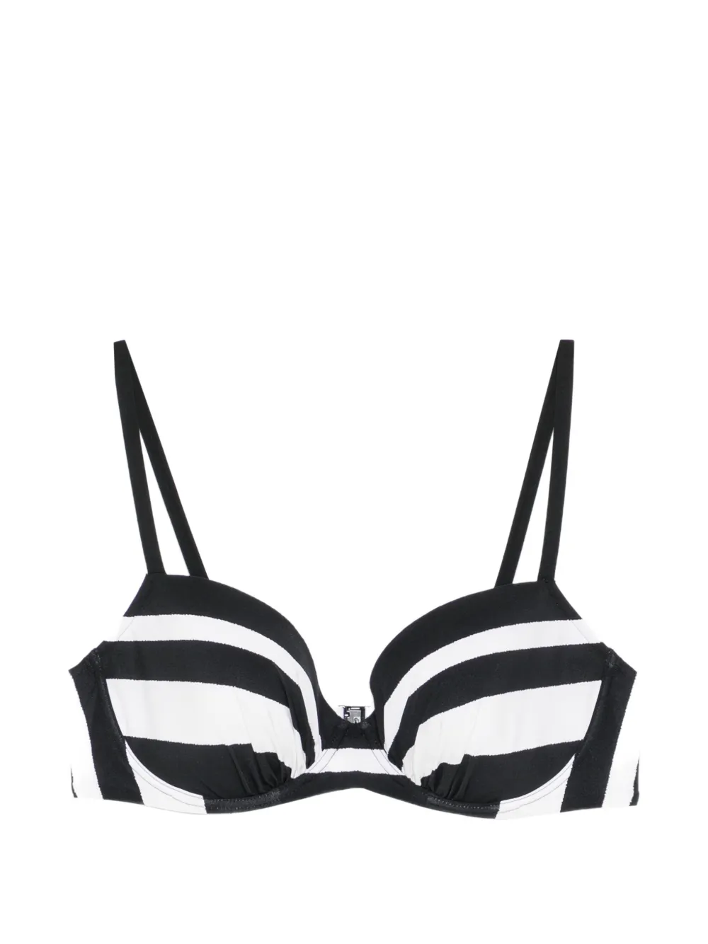 Maryan Mehlhorn striped underwired bikini top - Schwarz