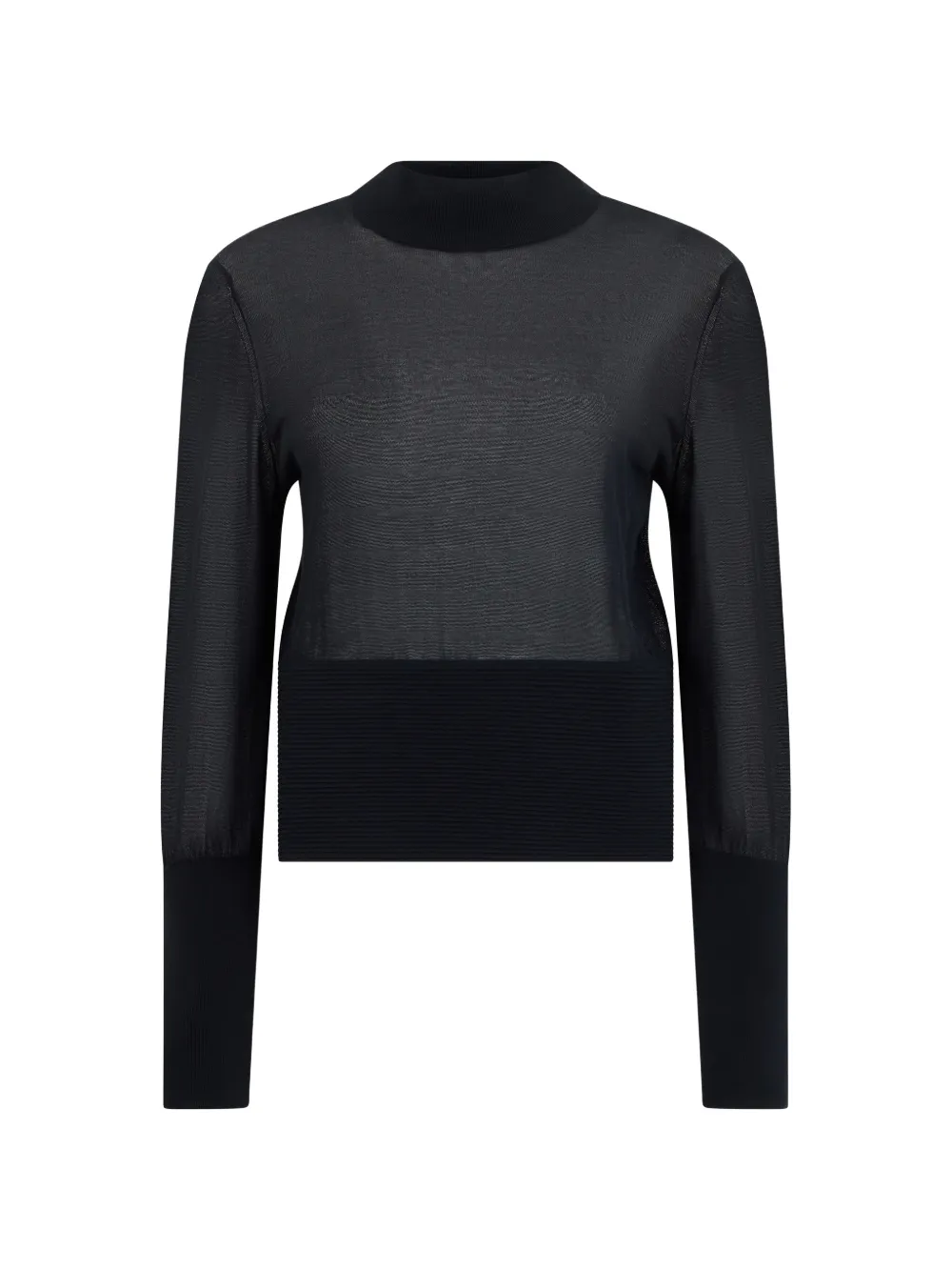 FRAME The Sleek knitted cotton sweater - Nero