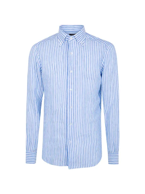 Barba striped button-down shirt