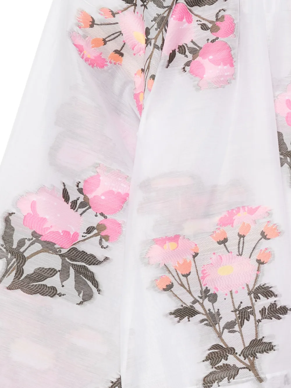 Cynthia Rowley Shirt met geborduurde bloemen Wit
