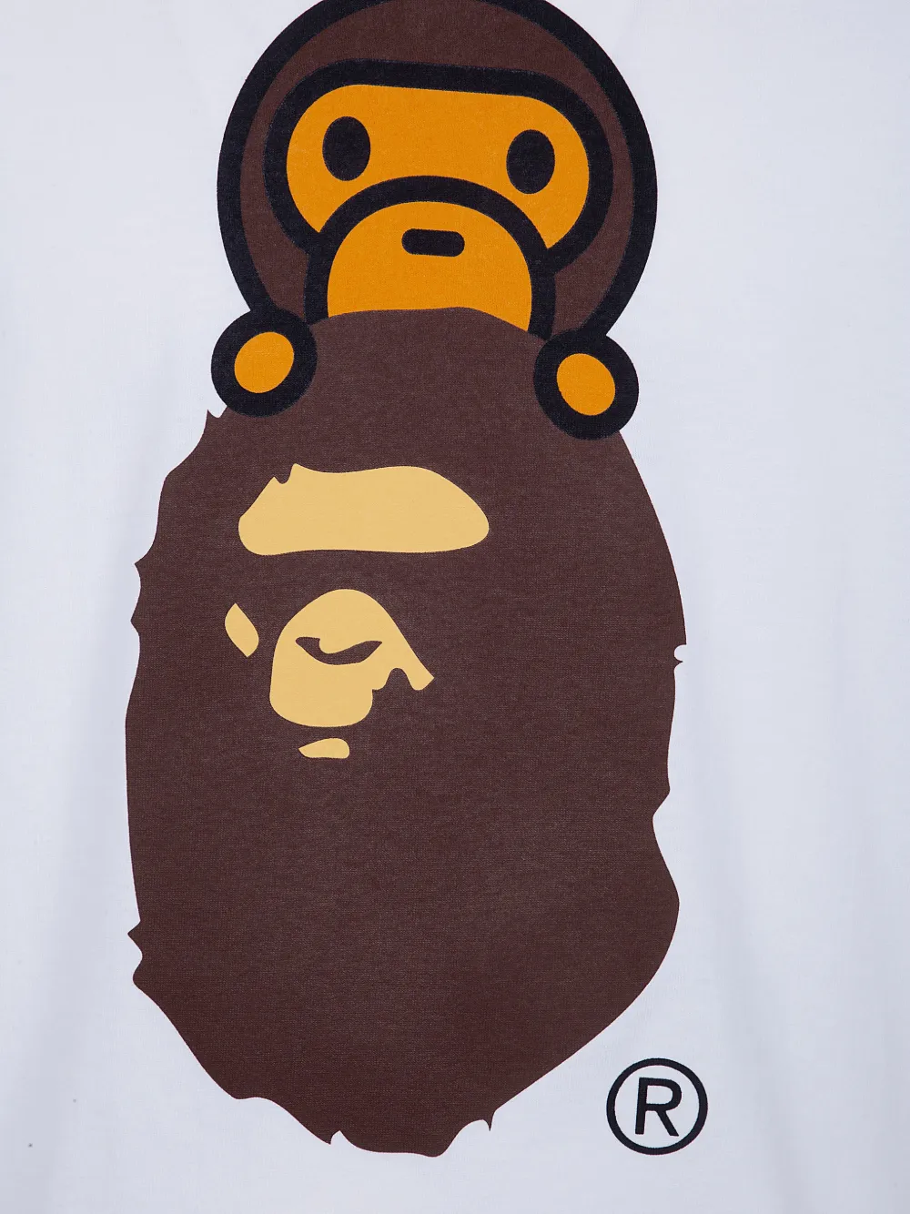 BAPE BLACK *A BATHING APE® Ape Head Baby Milo T-shirt | White
