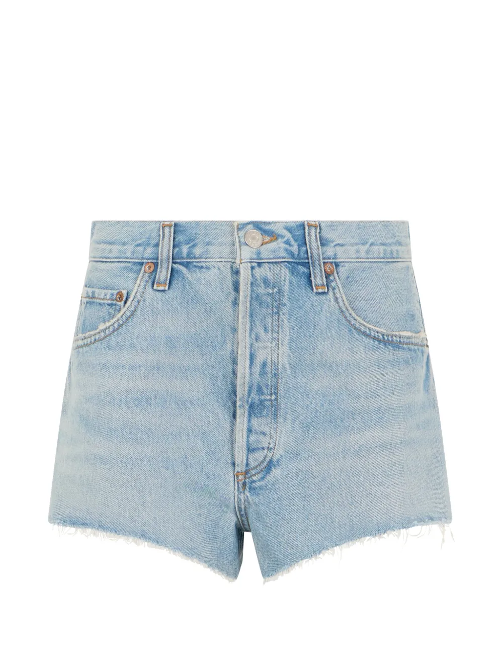 AGOLDE button-fastening denim shorts - Blu