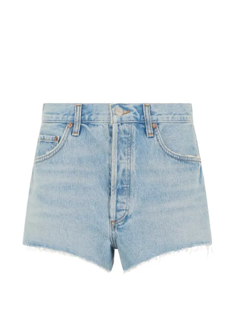 AGOLDE button-fastening denim shorts