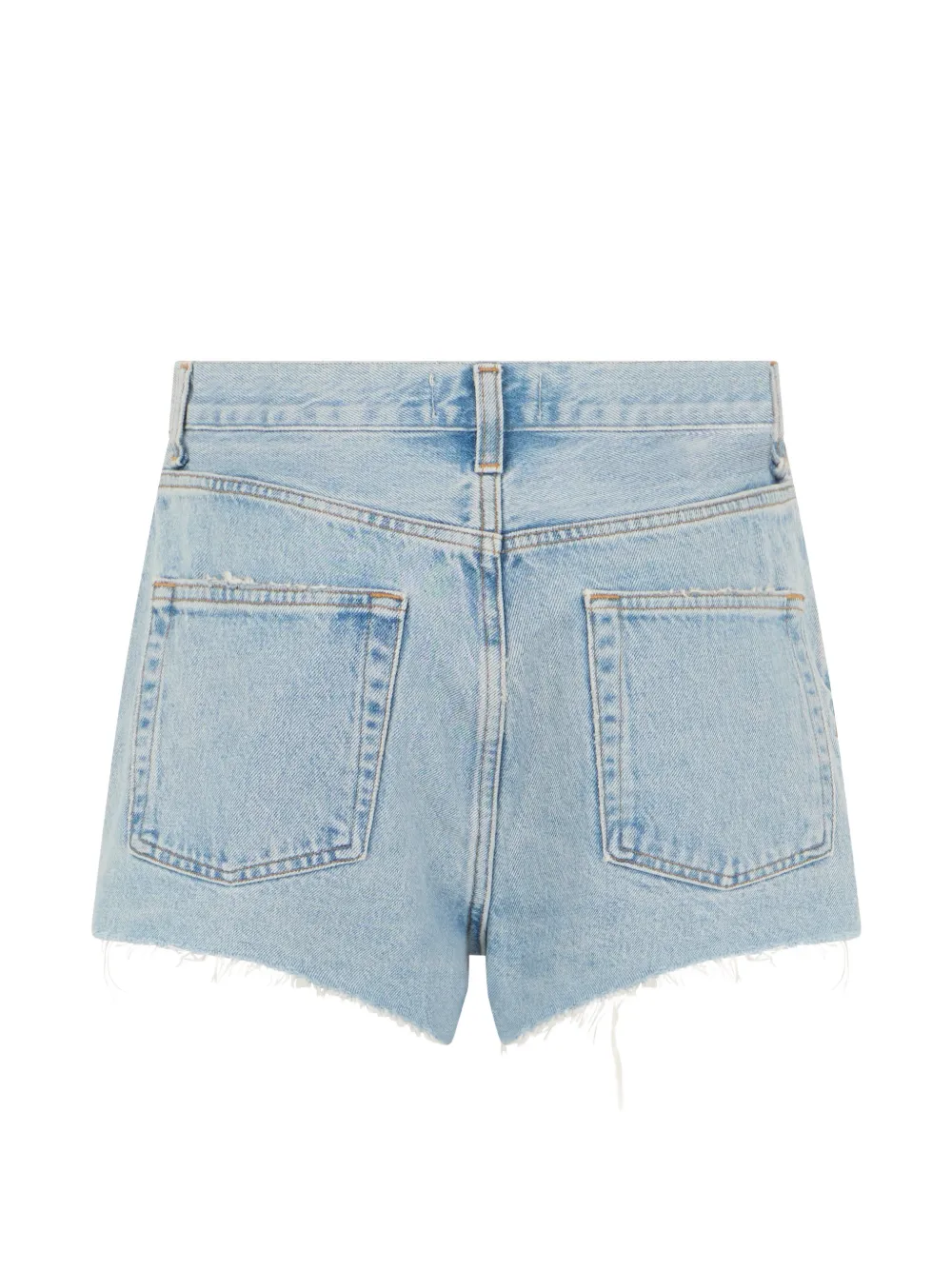 AGOLDE Denim shorts met knoopsluiting Blauw