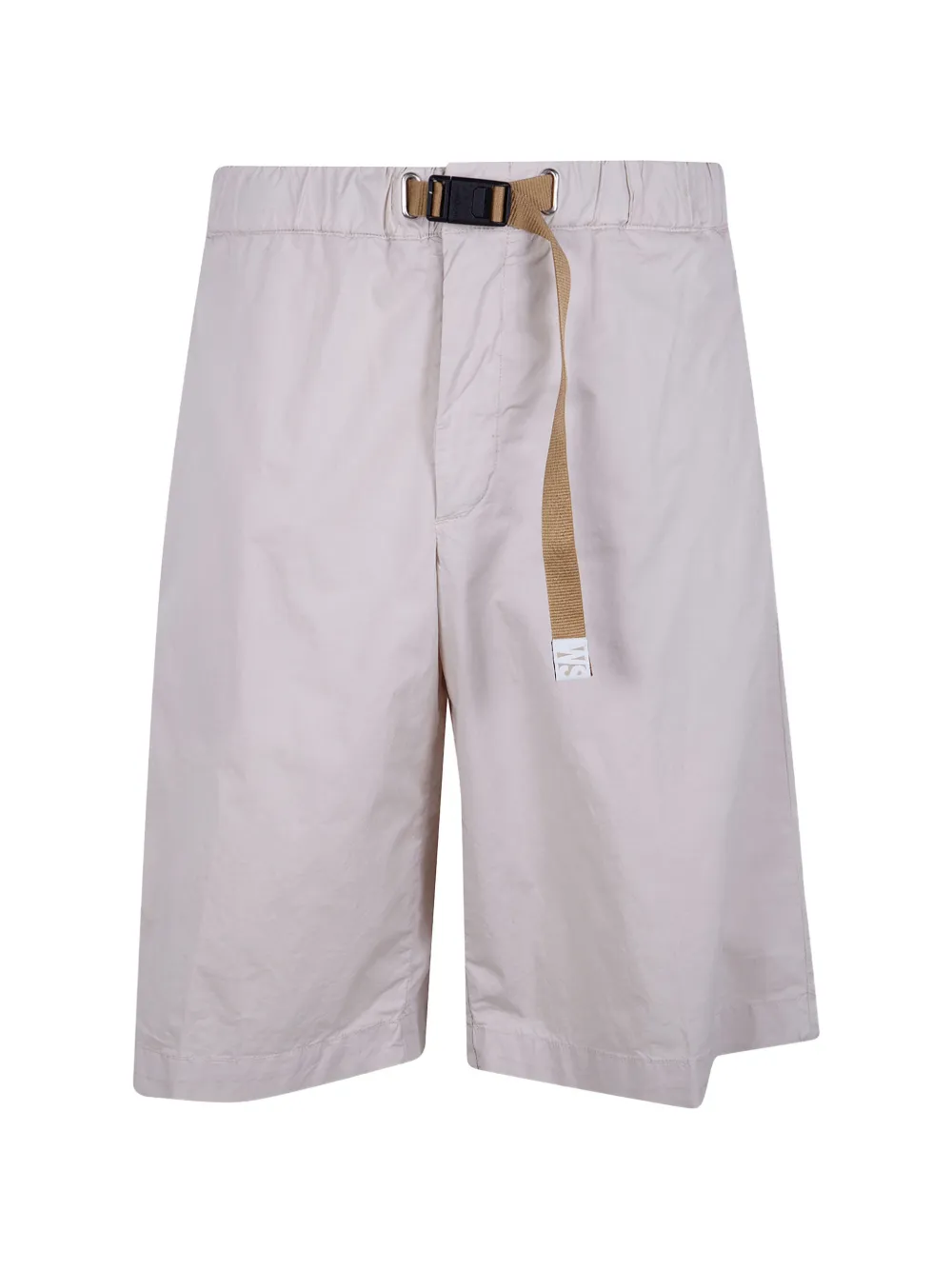 White Sand belted cotton shorts - Toni neutri