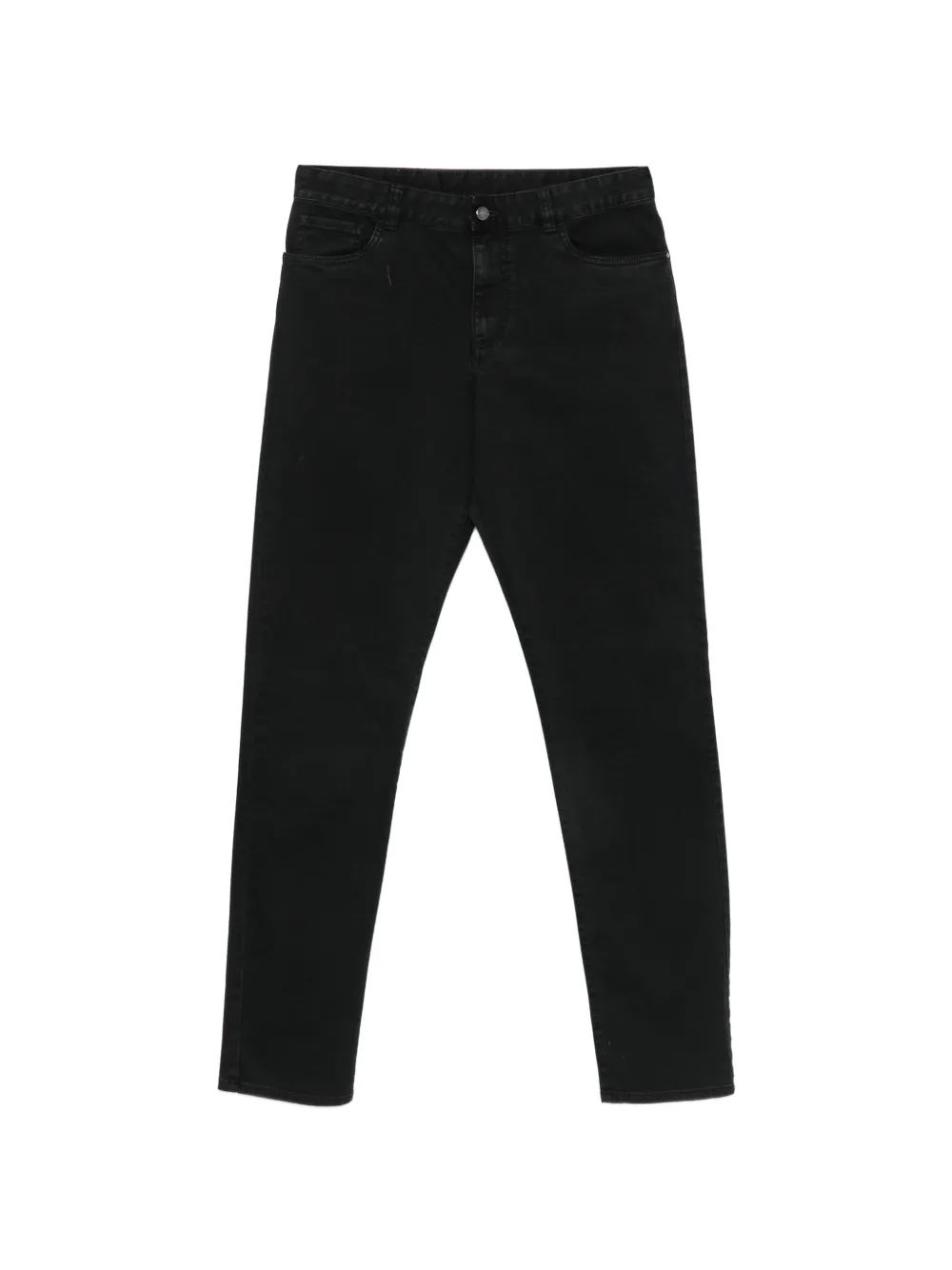 Canali five-pocket slim-fit jeans - Nero