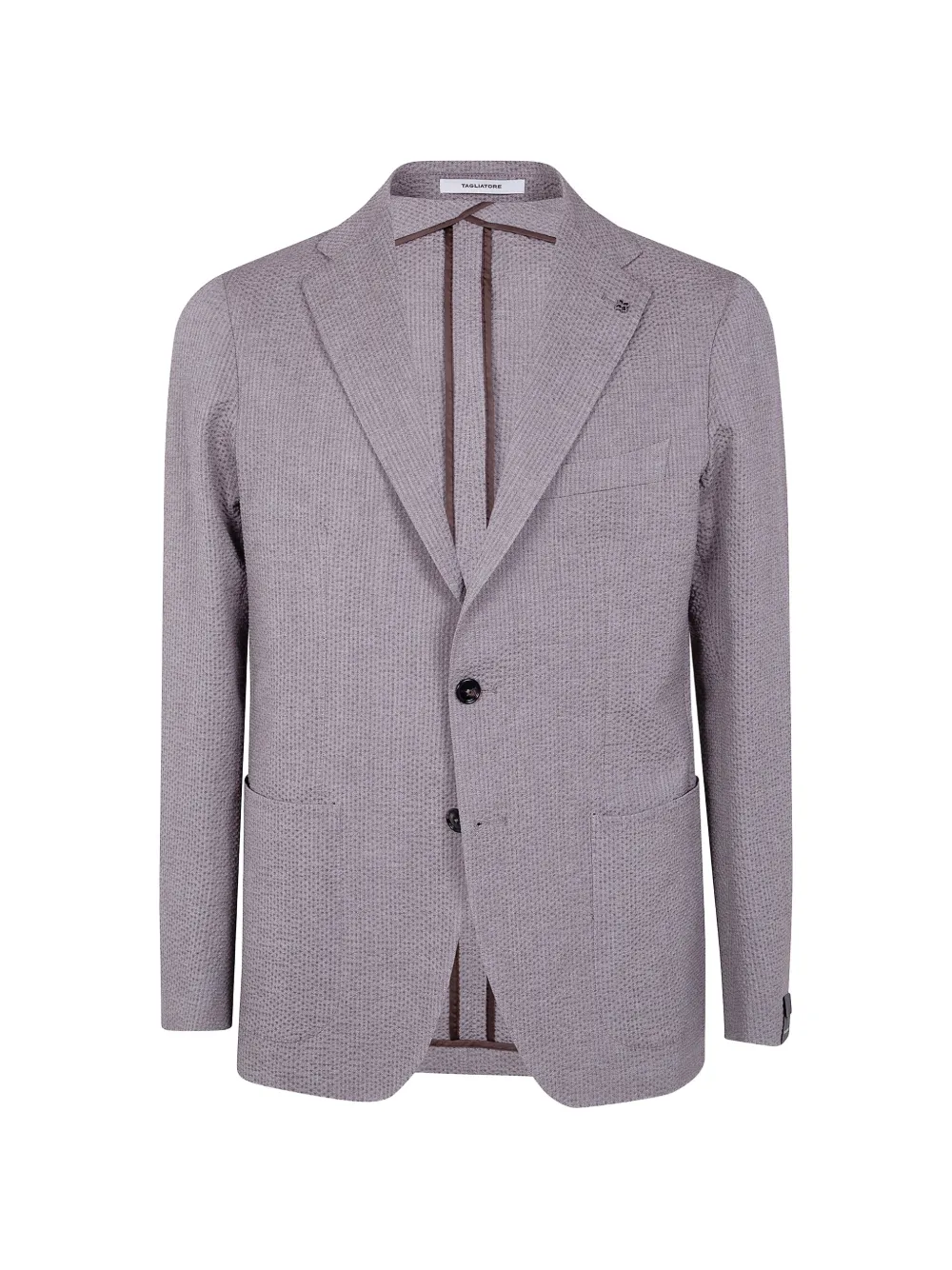 Tagliatore textured single-breasted blazer - Grau