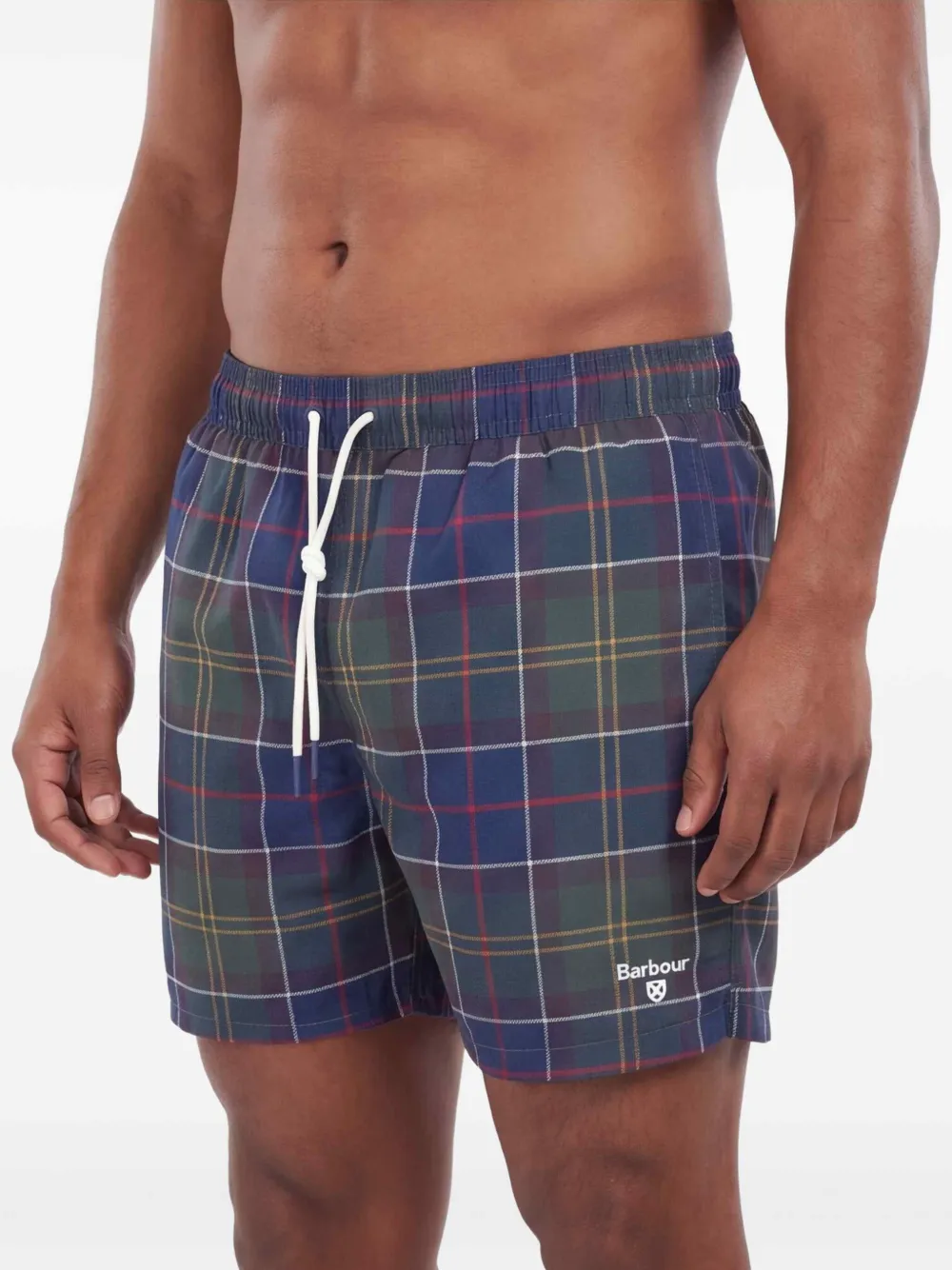 Barbour Zwembroek met tartan ruit Blauw