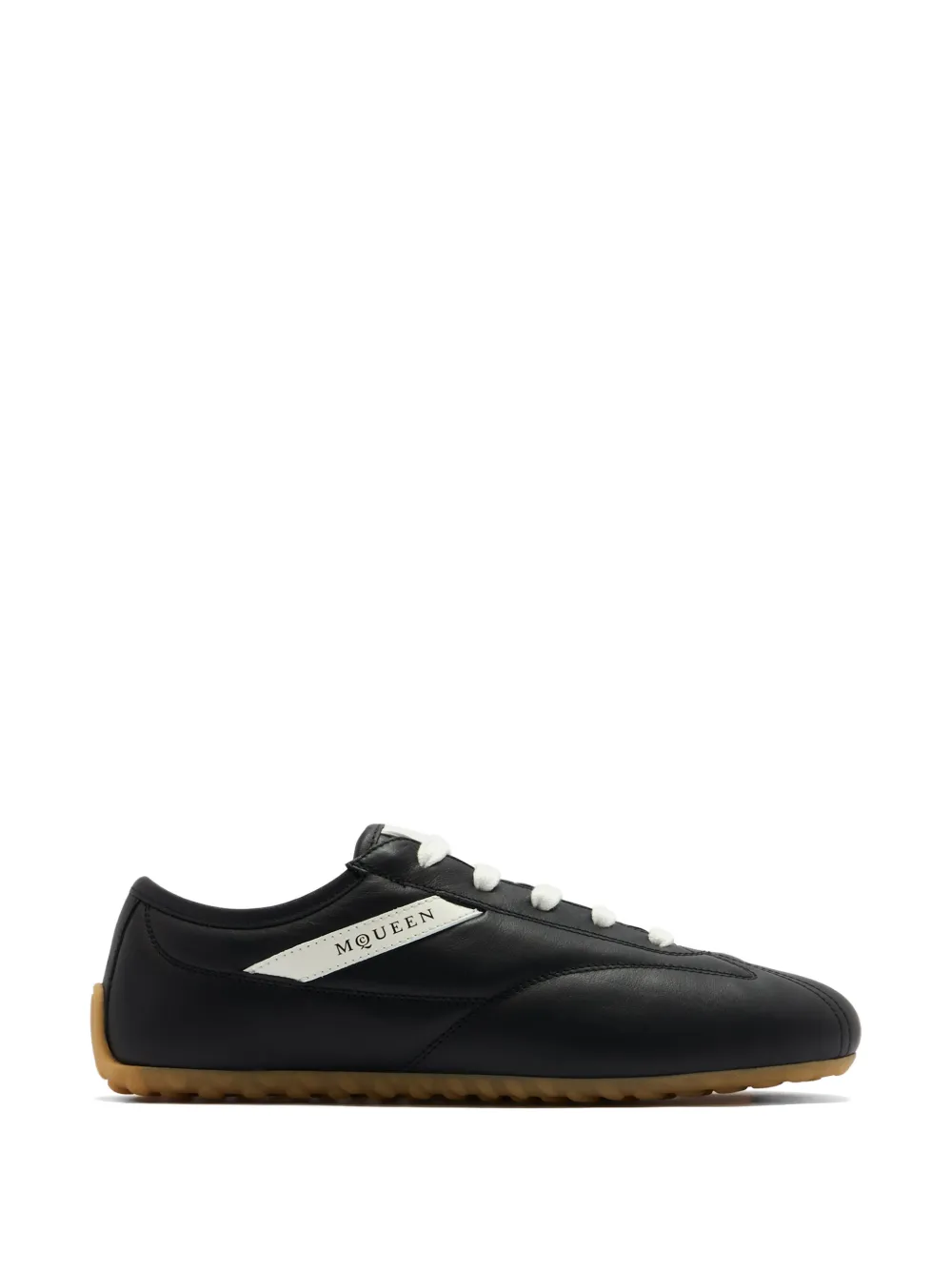 Alexander McQueen Boxe leather sneakers Zwart