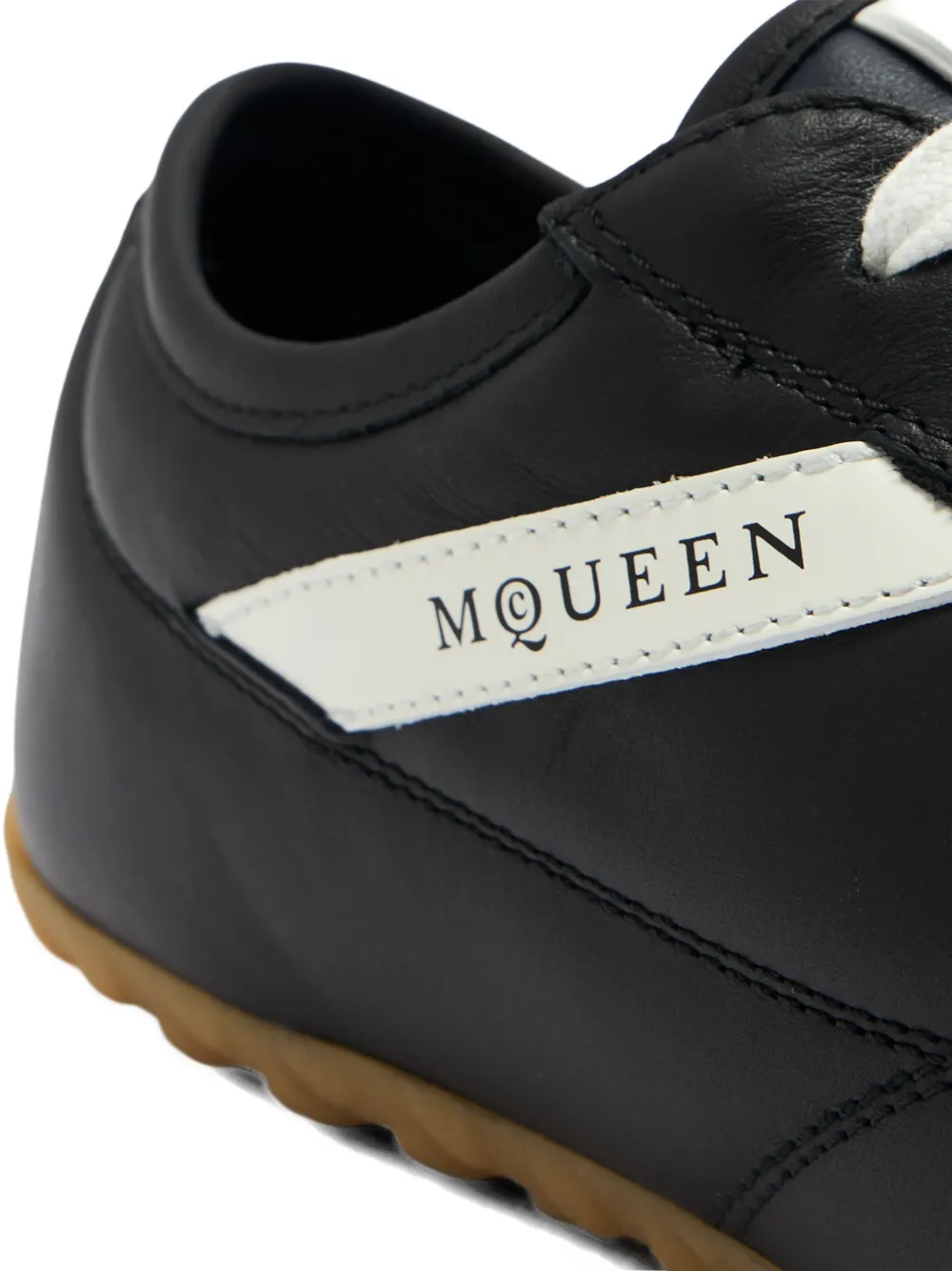 Alexander McQueen Boxe leather sneakers Zwart