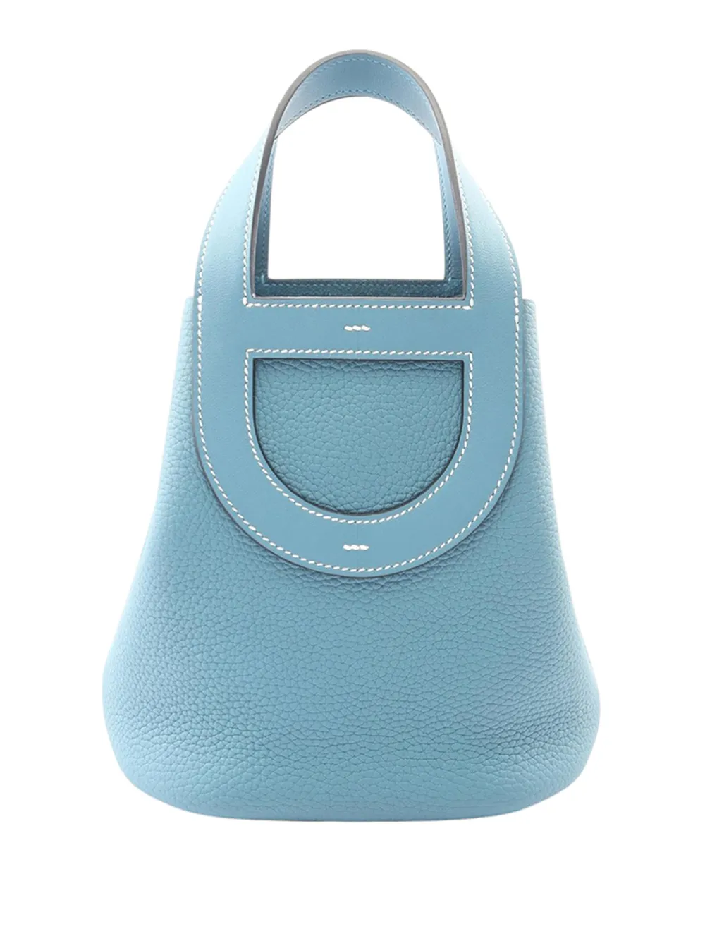 Hermès Pre-Owned 2024 Clemence and Swift In The Loop 18 handbag - Blue