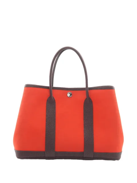 Hermès Pre-Owned 2022 Toile and Negonda Garden Party 30 tote bag
