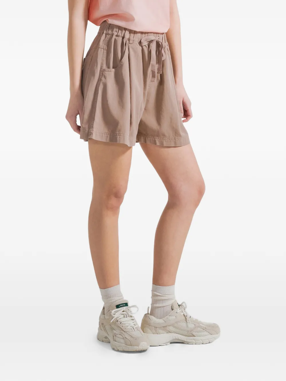 DEHA drawstring twill shorts - Toni neutri
