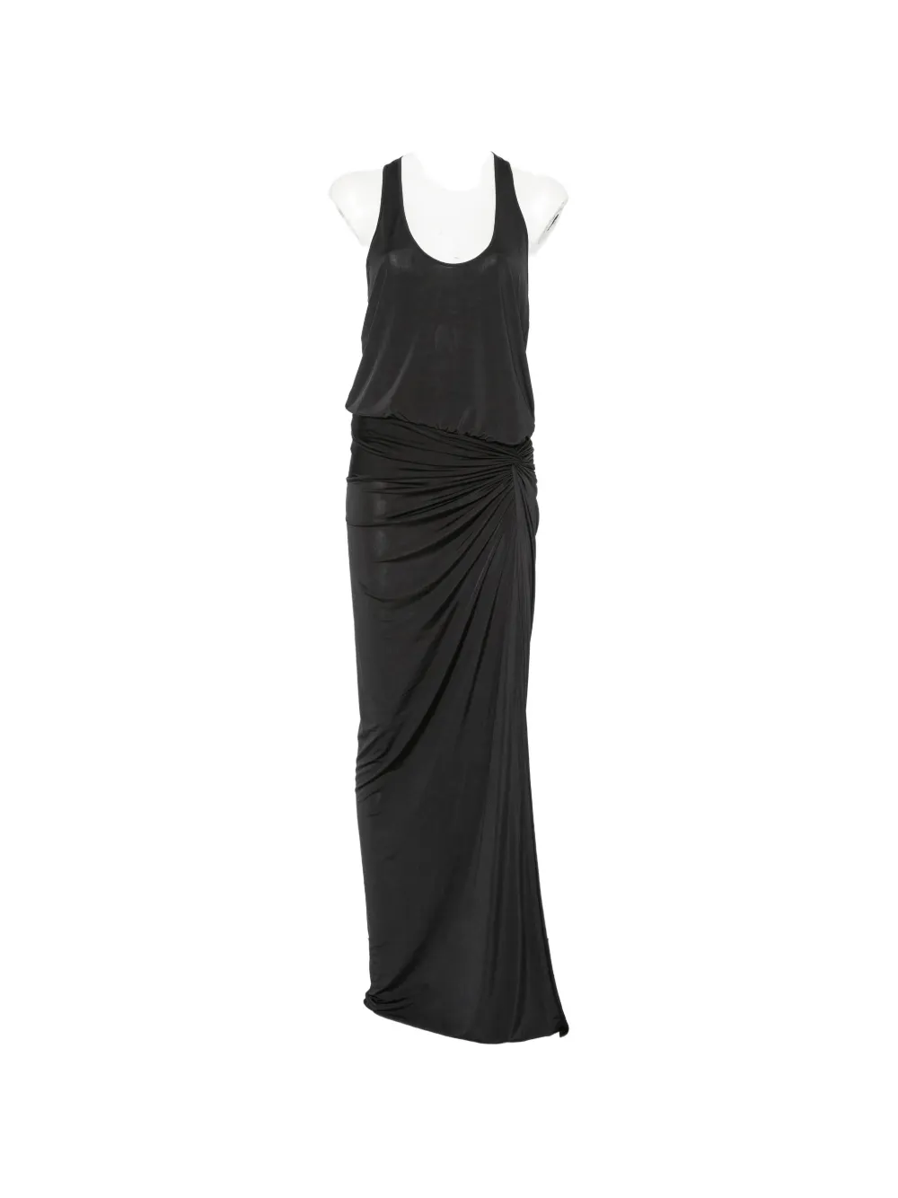 THE ANDAMANE Juno knot-detail maxi dress - Schwarz