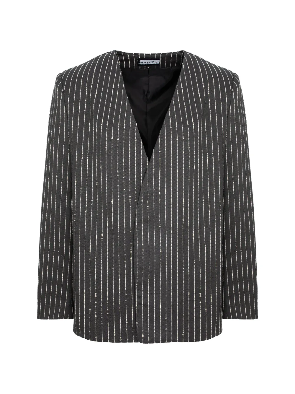 HAMZA 247 striped blazer - Grigio