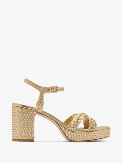 Stuart Weitzman Dayna metallic sandals