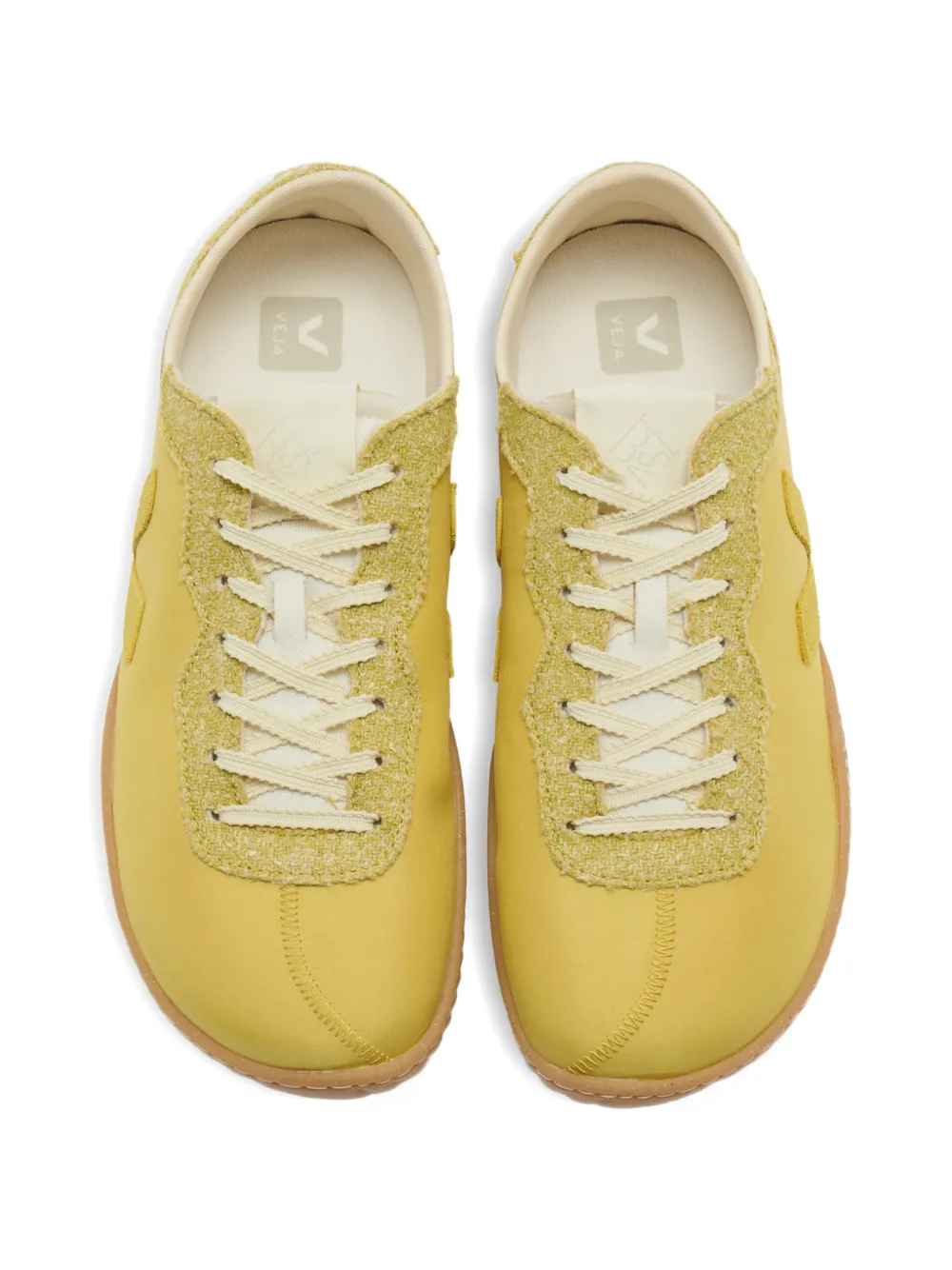 VEJA x Baserange Jitsu logo-patch lace-up sneakers Geel