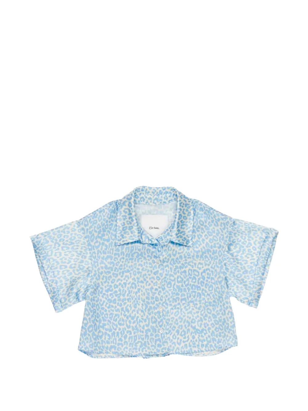Miss Grant Kids animal-print shirt - Blu