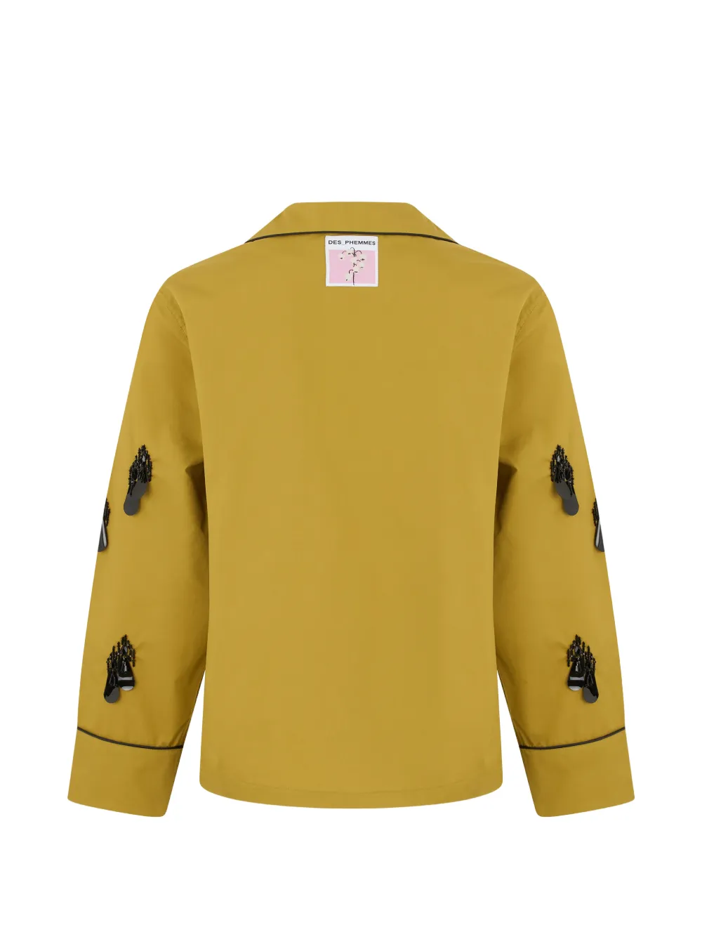  Des Phemmes Camisa Con Apliques - Amarillo 