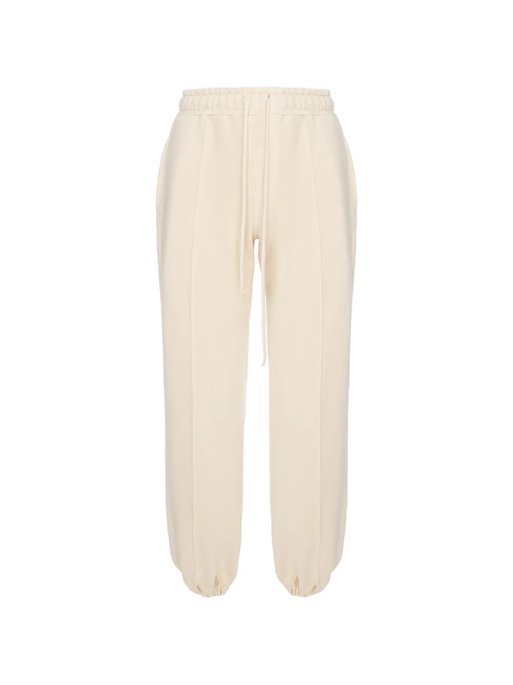 HAMZA Alladin drawstring cotton trousers - Toni neutri