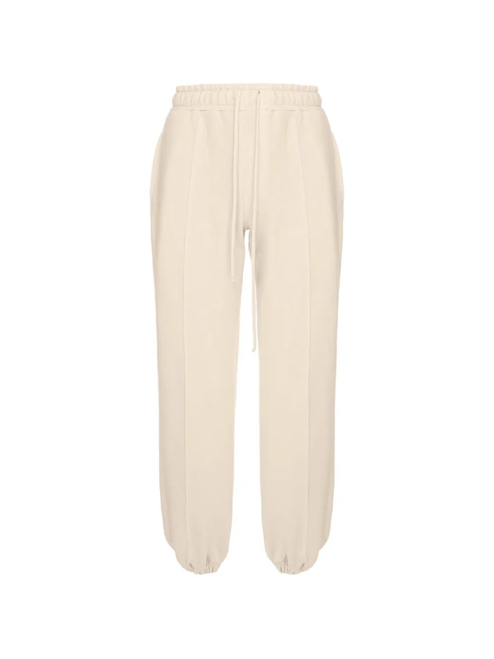 HAMZA Alladin drawstring cotton trousers - Toni neutri