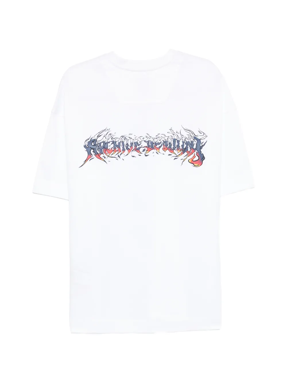 Juun.J Katoenen T-shirt met grafische print Wit