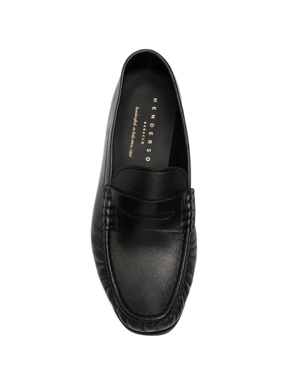 Henderson Baracco Hugo leather loafers Zwart