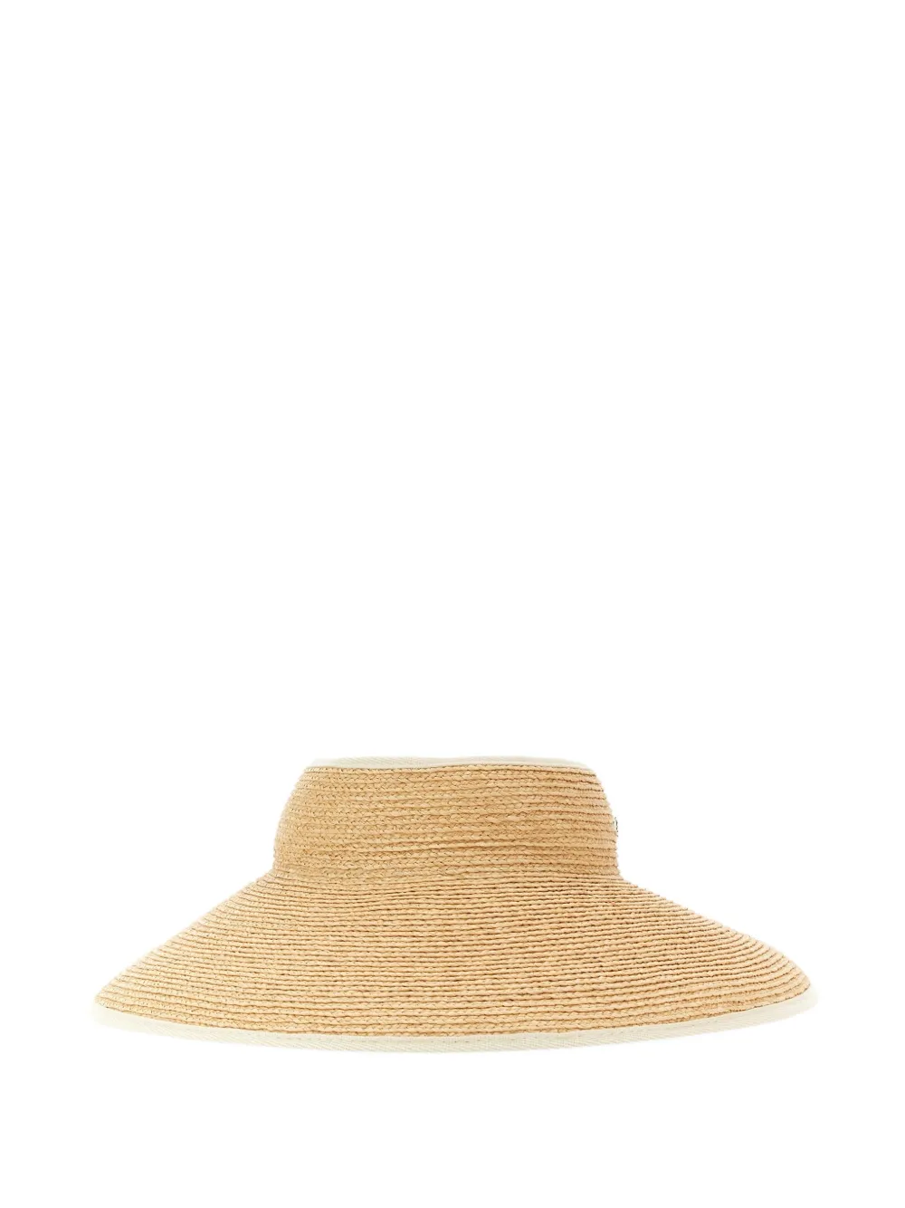 Helen Kaminski Mai woven wide-brim visor - Toni neutri