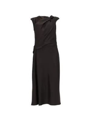 theory evening dresses Wool and cashmere-blend maxi dress - charcoal