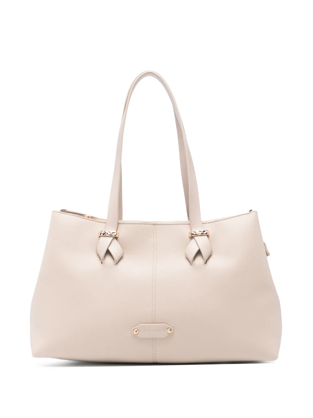 CAFèNOIR Borsa tote con placca logo - Toni neutri