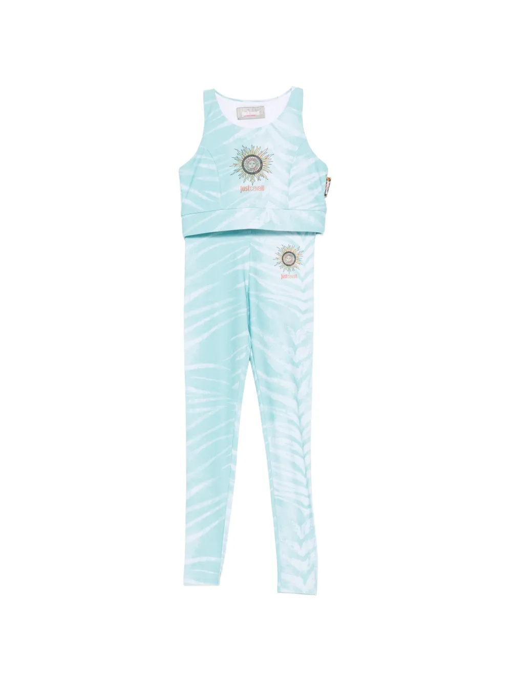 Just Cavalli tiger-pattern tracksuit - Blau