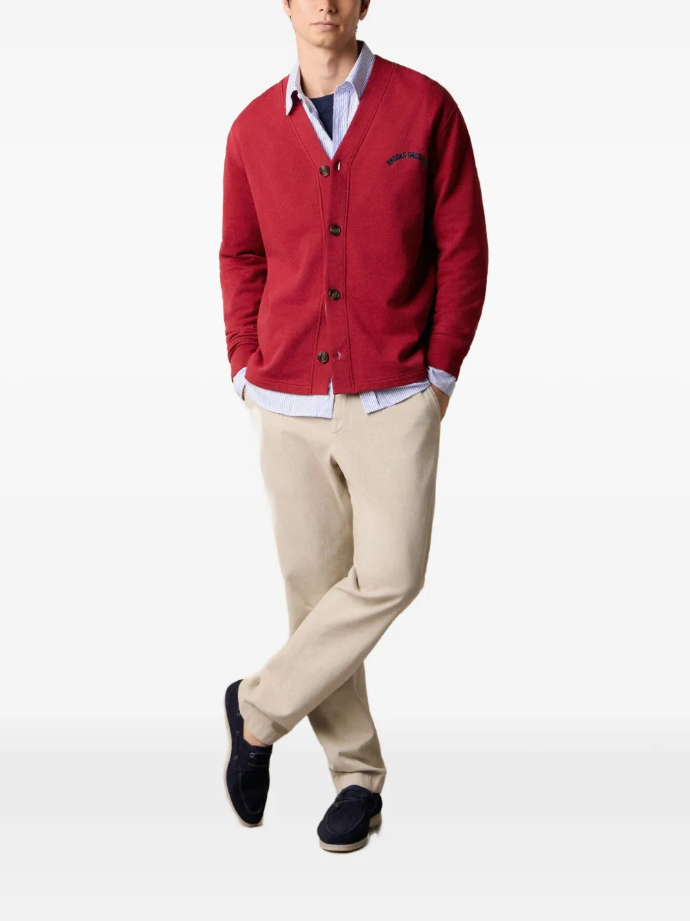 Brooks Brothers Vest met logoprint Rood