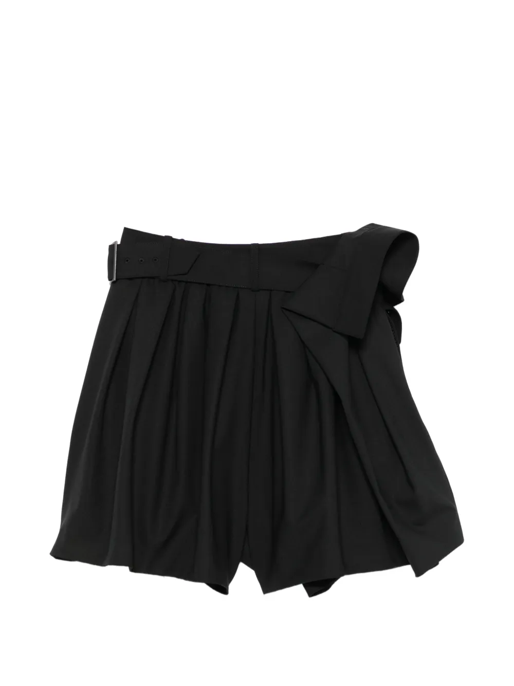 Juun.J Geplooide shorts met zak Zwart