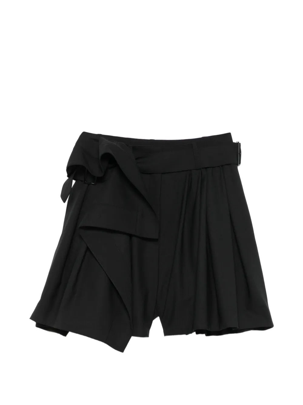 Juun.J pocket pleated shorts - Nero