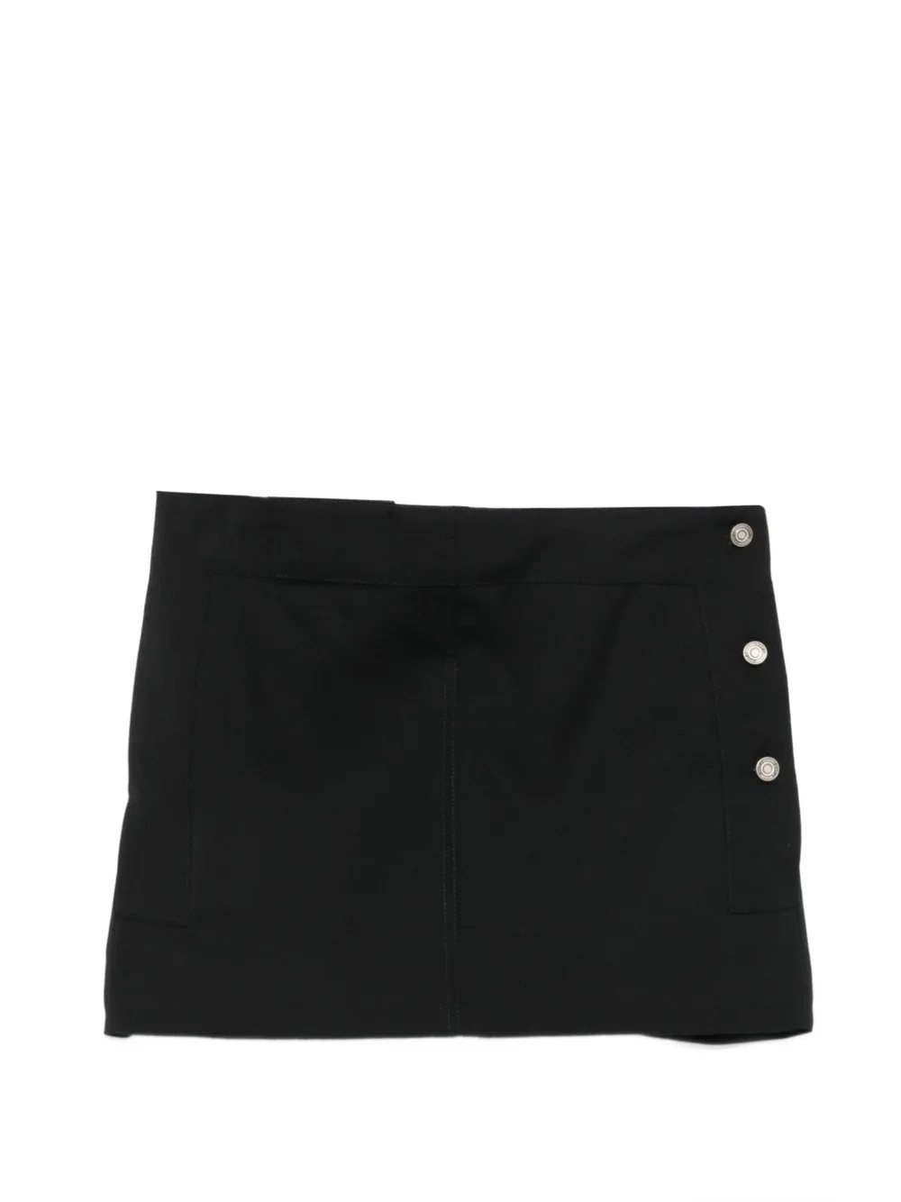 Juun.J buttoned panelled skort - Nero