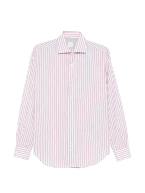 Eleventy striped-print long-sleeve shirt
