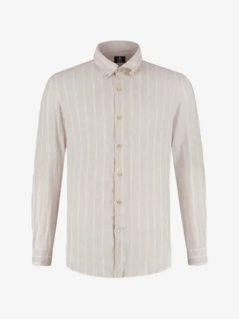 Luigi Borrelli camisa con rayas estampadas