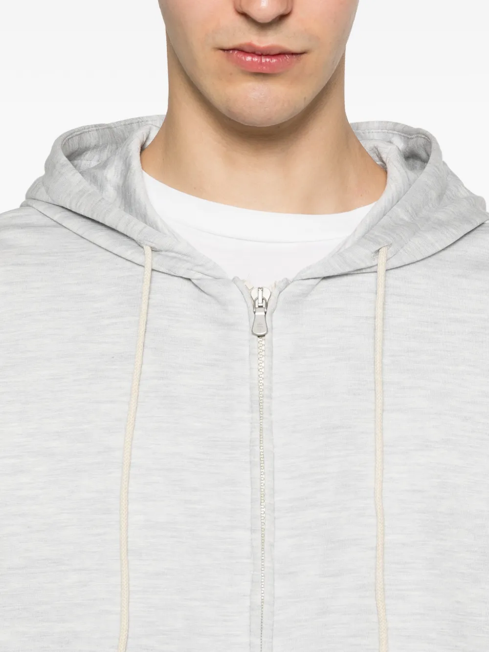 Eleventy Hoodie met rits Grijs