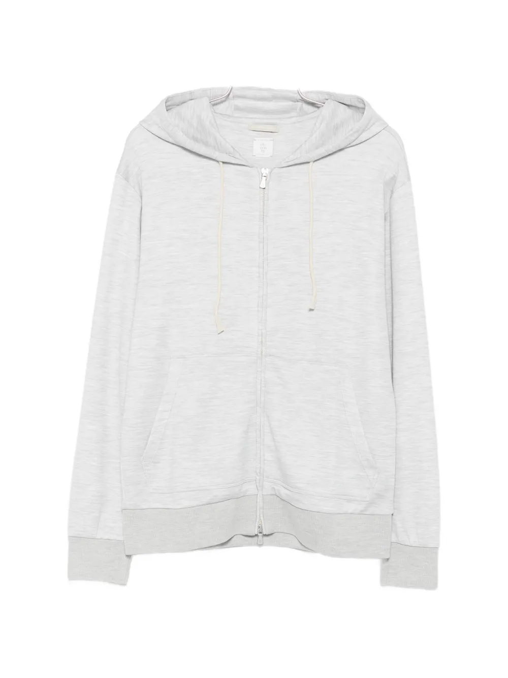 Eleventy zip-fastening hoodie - Grigio