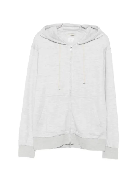 Eleventy zip-fastening hoodie