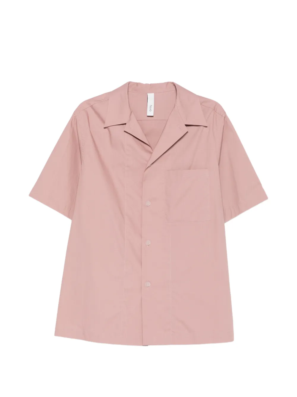 Hevo Novoli short-sleeve chest-pocket shirt - Rosa