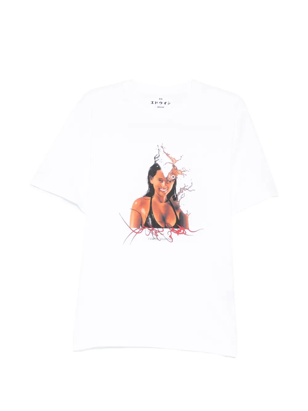 Edwin The Mood Of Summer T-shirt In White