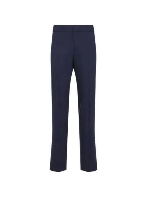 Zegna pressed-crease linen trousers