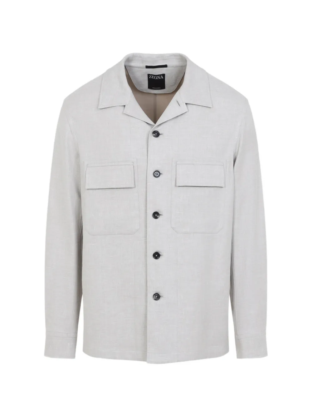 Zegna front-pockets shirt - Grau