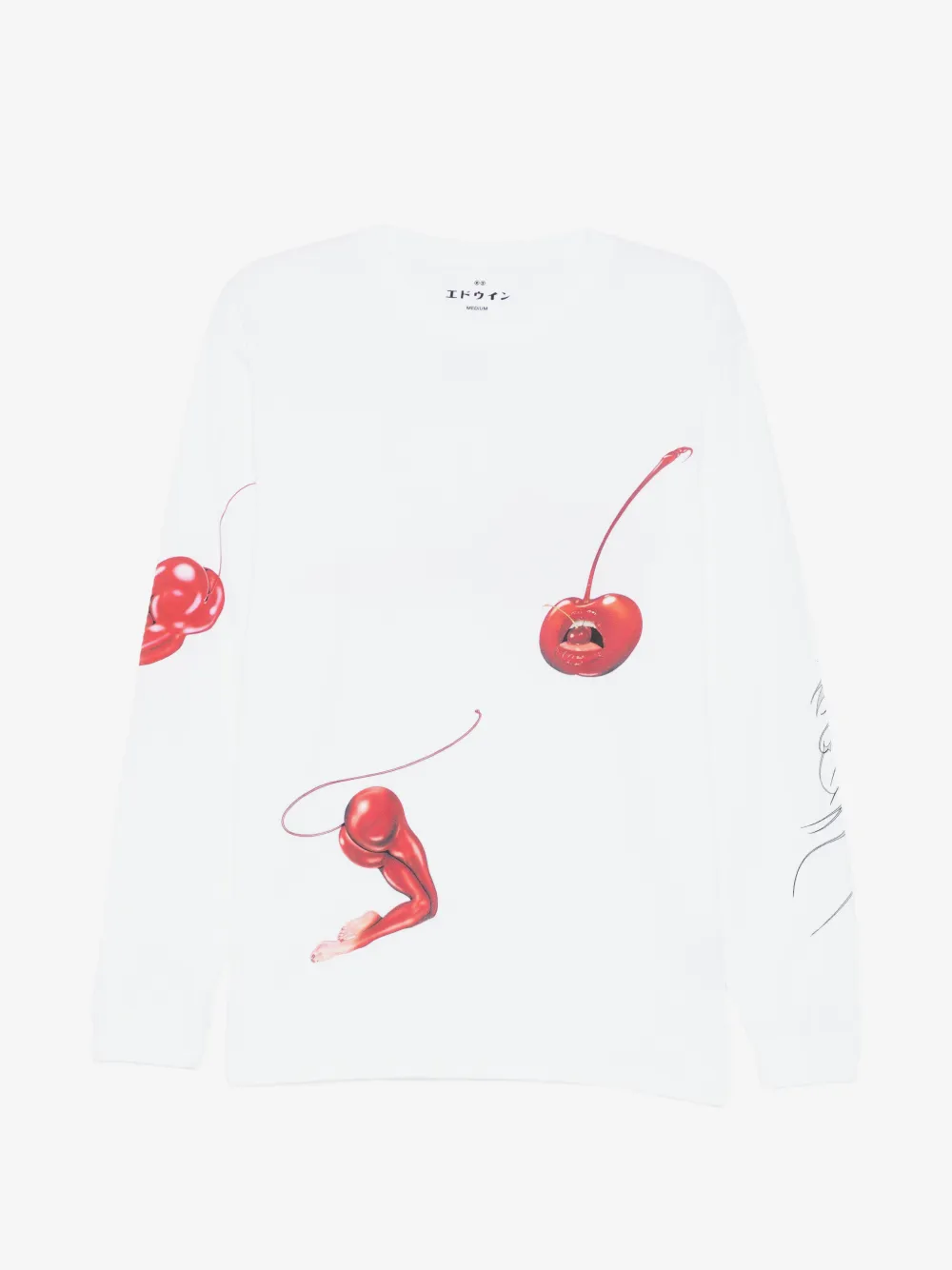 Edwin playera Cherry Devil | blanco | Image 1