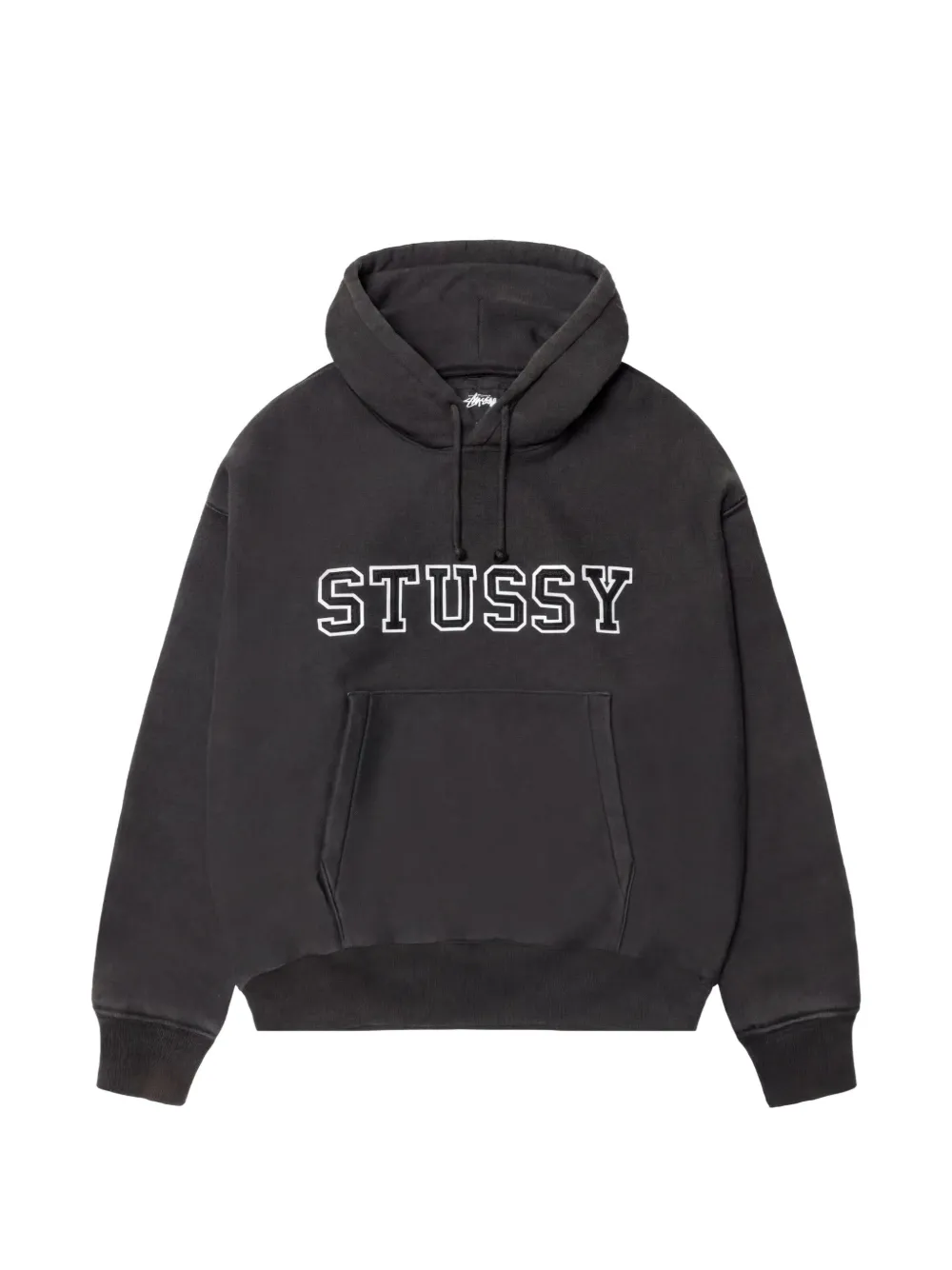 Stüssy logo-embroidered hoodie - Nero