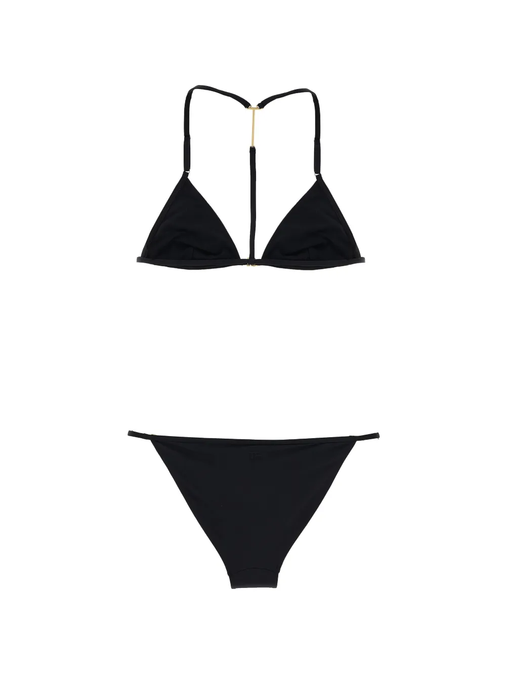  Tom Ford Bikini Triangular Con Ribete En T - Negro 